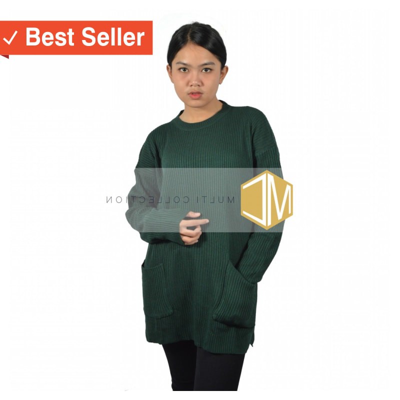 MURAH FASHION BAJU CEWEK / POCKY SAKU - baju rajut - fashion korea - fashion wanita - baju wanita