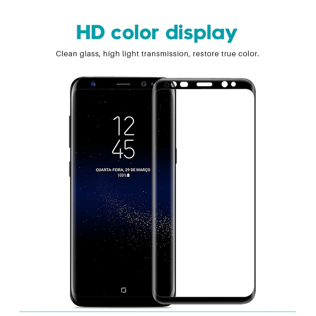 9D 9H Tempered Glass Screen Protector Film For Samsung Galaxy S8 S9 S10 S20 S20+ Ultra Note 8 9 10 Plus +