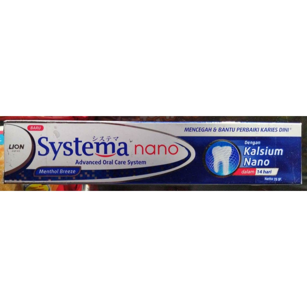 Murah  Pasta Gigi Systema Nano Menthol Breeze 75 gr