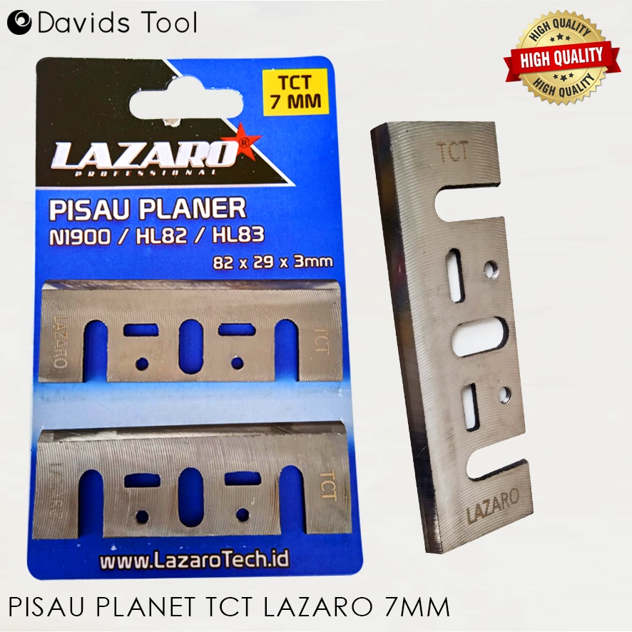 Pisau Serut Kayu Pasrah Planer Tct Lazaro 7mm