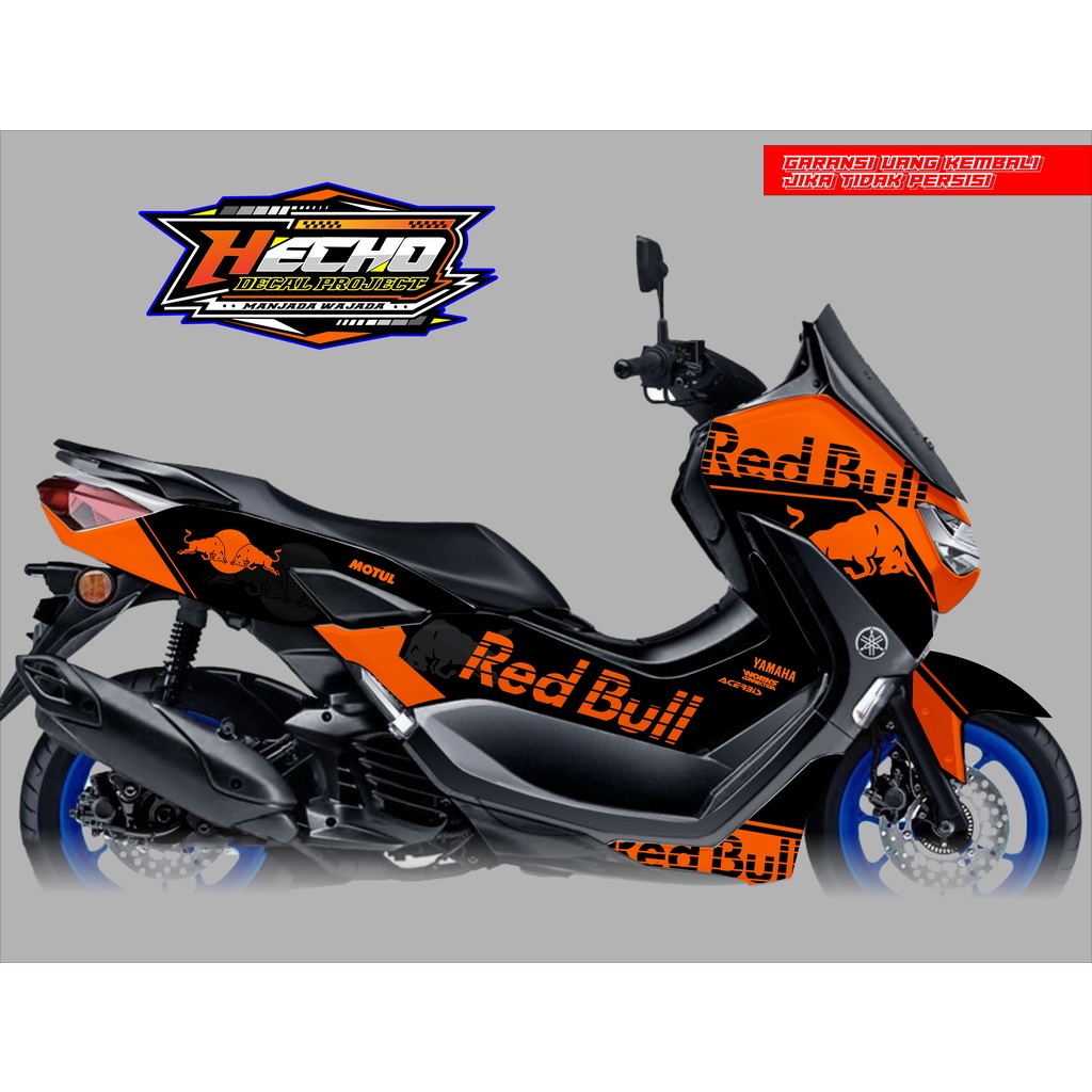 DECAL NEW NMAX STIKER DEKAL NEW OLD NMAX FULL BODY REDBULL