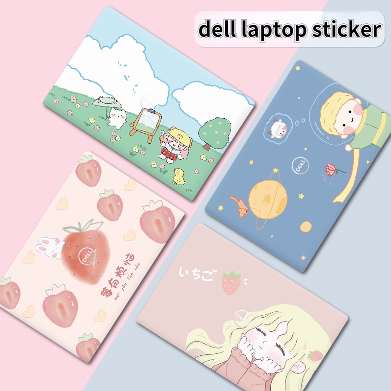 3 Pcs Stiker Pelindung Keyboard Laptop DELL Inspiron 16 7610 Vostro 15 3510 15 3511 Motif Print Kartun Warna Solid