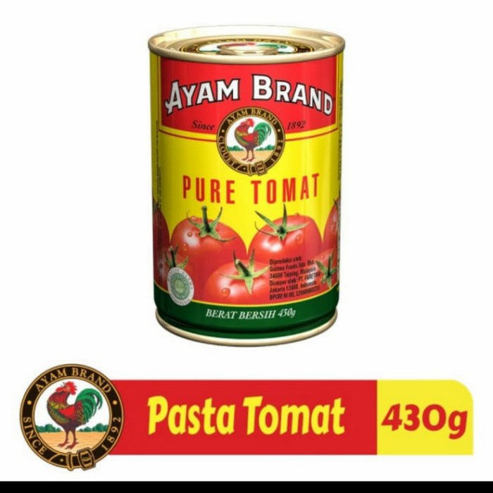 

f0fbfe00 Ayam Brand Pure Tomat 430 Gr Ds1Gk