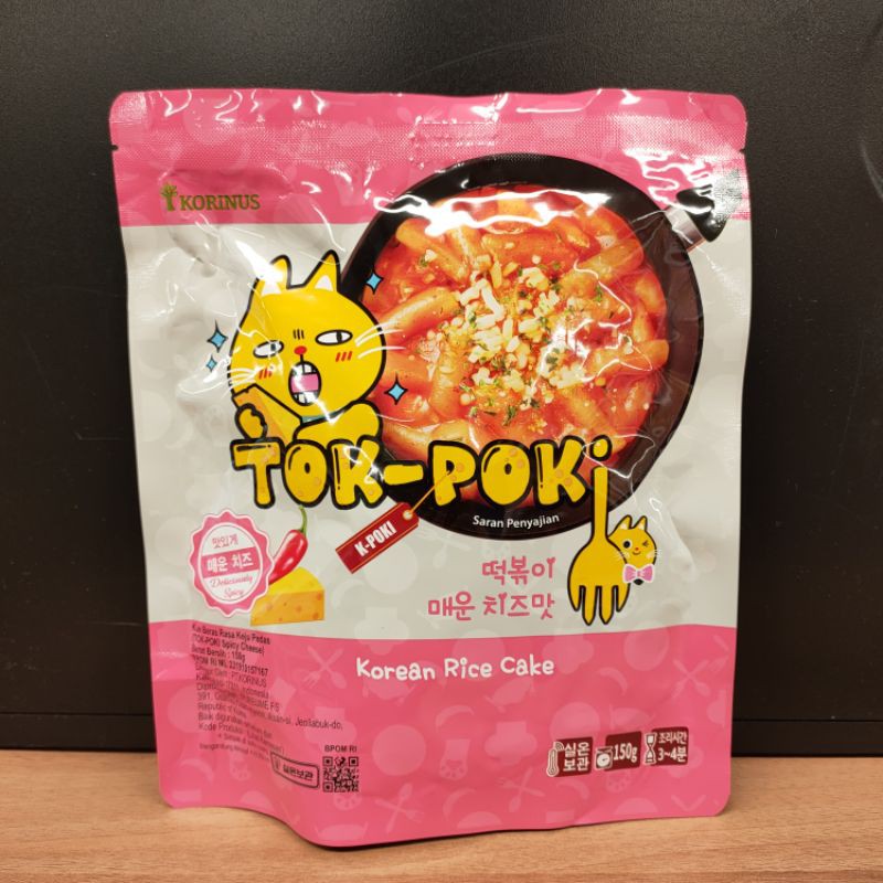 

KORINUS K-BUNSILK TOK POKI CHEESE SPICY 150GR KOREAN RICE CAKE KUE BERAS RASA KEJU PEDAS