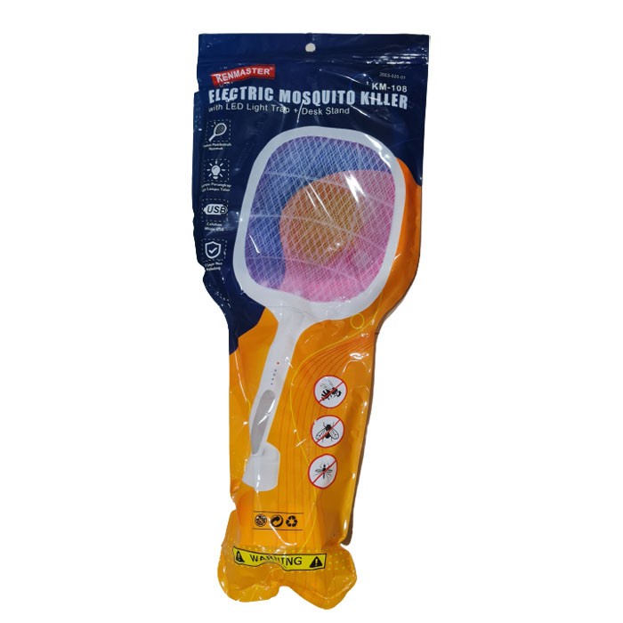 KENMASTER KM-108 RAKET NYAMUK 2 IN 1 ELECTRIC MOSQUITO KILLER