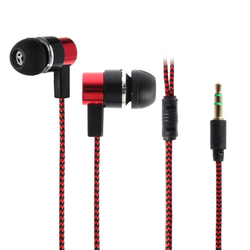 Cre Headset Earphone In-Ear Stereo Noise Isolating Bahan Kain Fiber Untuk Handphone