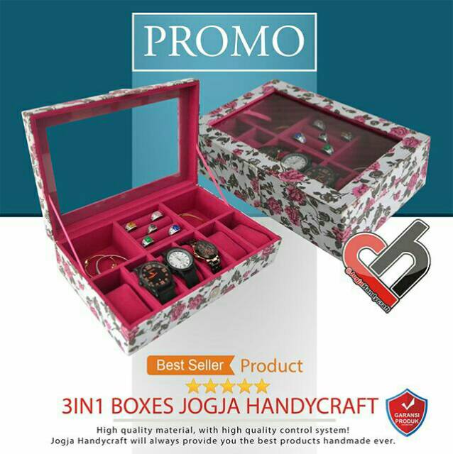 Box Tempat Jam Tangan Mix Tempat Perhiasan