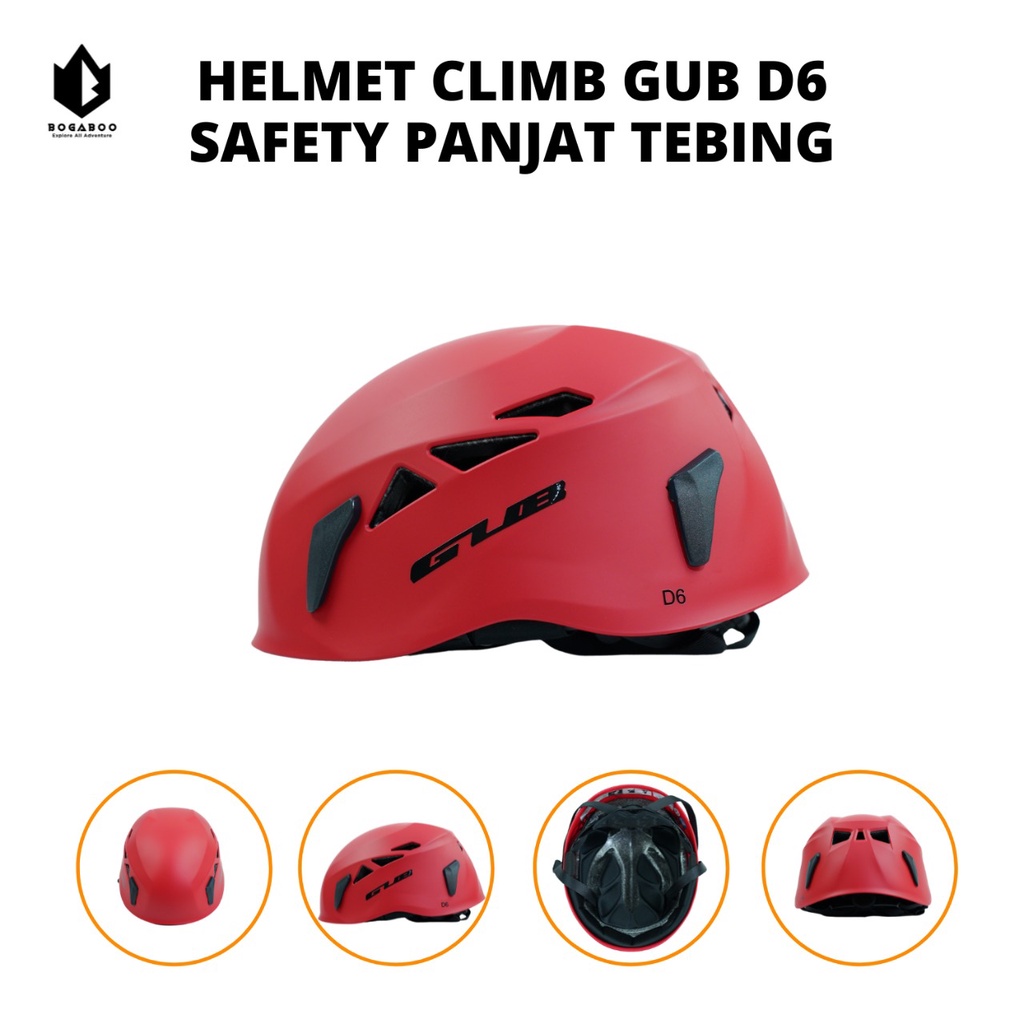 Helmet Climbing GUB D6 Helm Safety Helm Panjat Tebing Helm Skating Helm Sepeda Helm Proyek