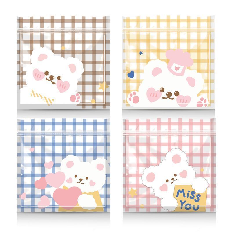 PLASTIK COOKIES 13X13 CM ISI 10 PCS - BEAR