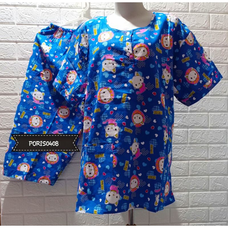 Baju Tidur HOKI XXL Jumbo Celana 3/4 Katun (sweet cat 1)