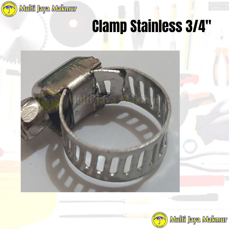 Klem Penjepit Selang/ Clamp Hose ½&quot; Stainless Steel/ Klem murah serbaguna