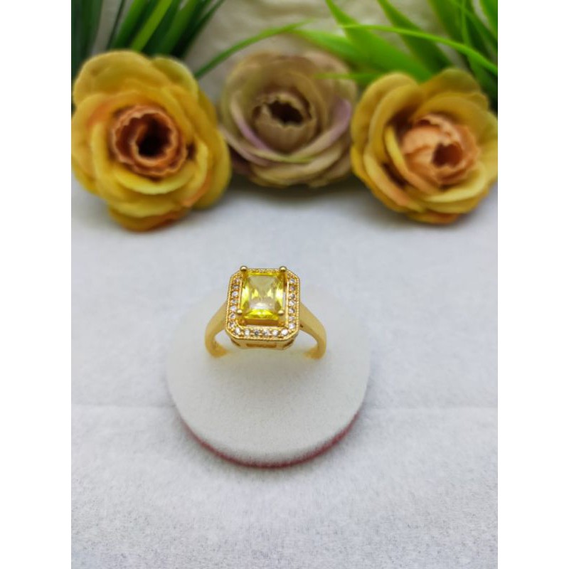 Cincin dewasa imitasi lapis emas