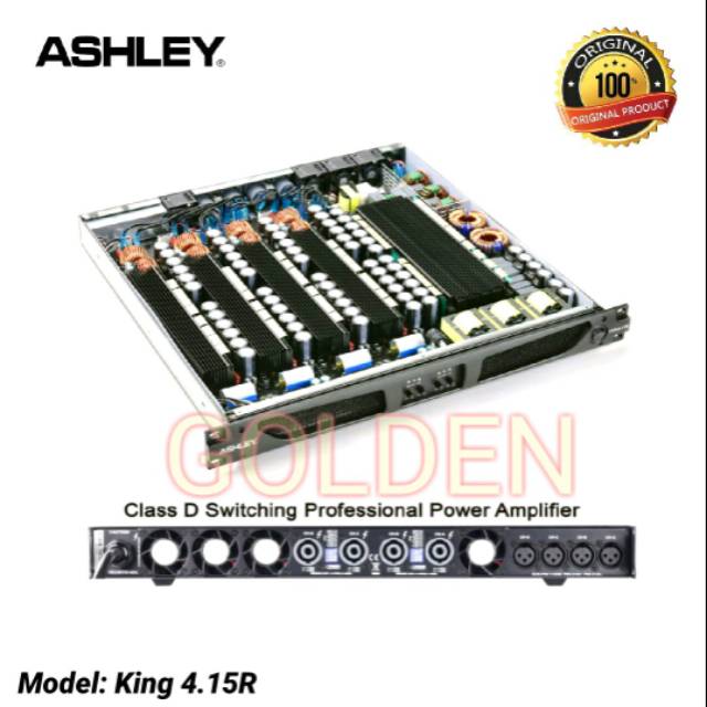 Power Ashley King 4.15R Amplifier 4 Channel Class D Original Product