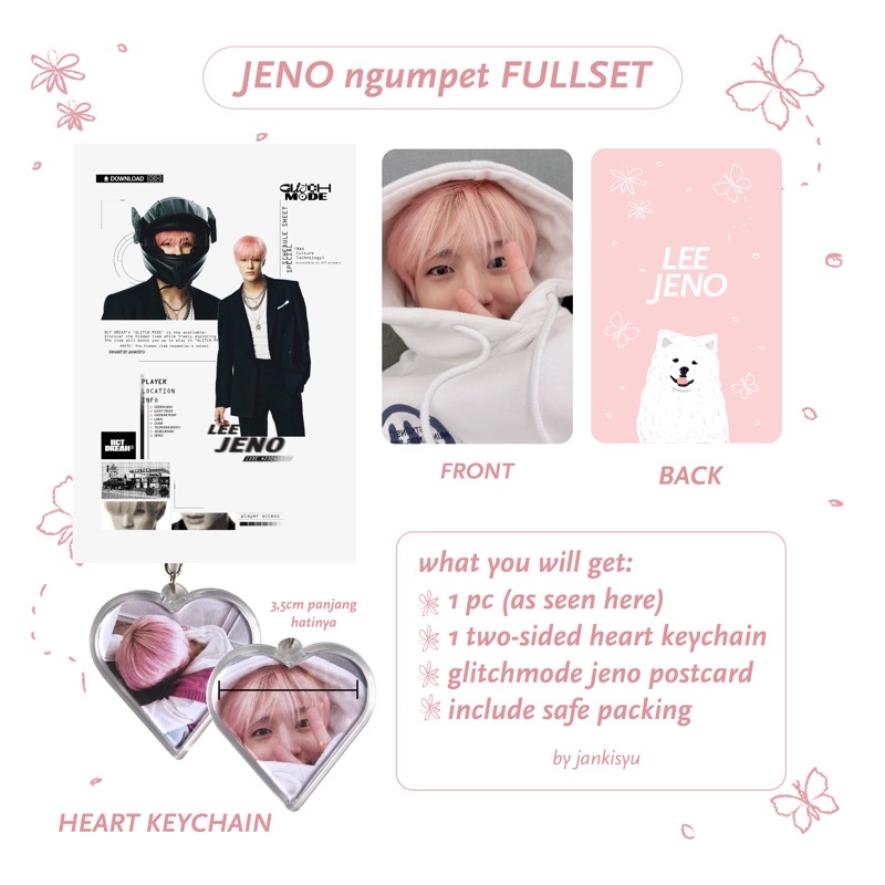 Jeno Pink Hair PC Photocard Set by jankisyu