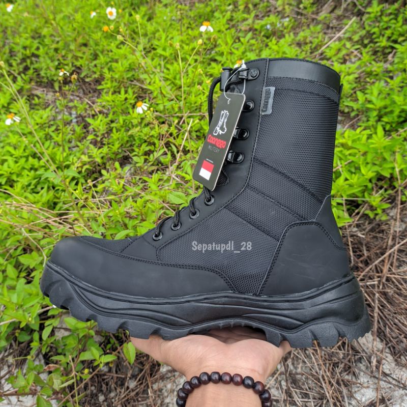 Sepatu pdl tni ad model weba jatah pembagian safety boots ujung besi terbaru original caanggo