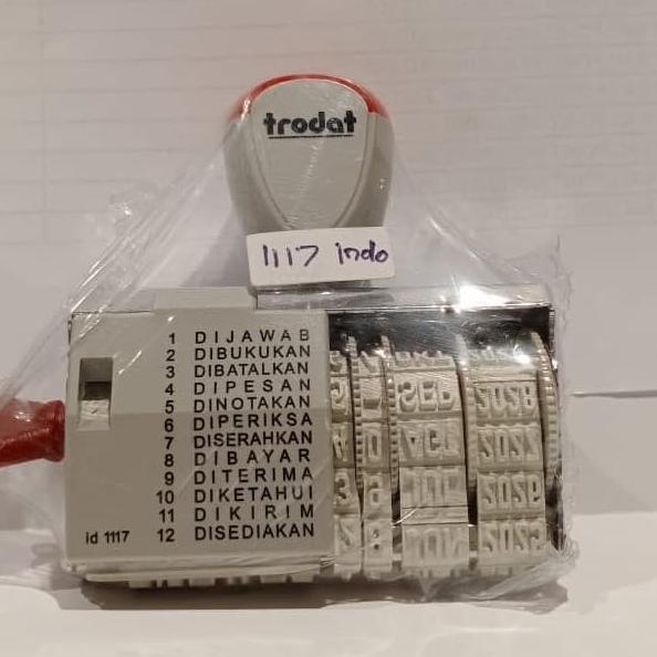 

STEMPEL TRODAT 1117 ENG & IND (DIAL-A-PHRASE AND DATE) ORIGINAL