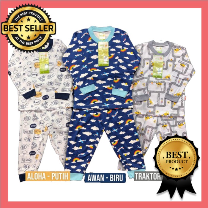 Velvet Junior Size Besar Setelan Panjang Baju Tidur Piyama Anak Laki - Laki SK 054