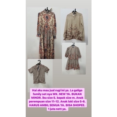 NEW KLAMBY LA GALIGO FAMILY SET