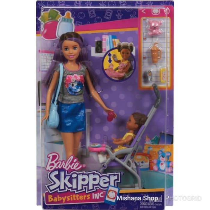 skipper barbie with stroller