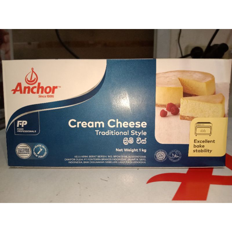 

ANCHOR CREAM CHEESE 1KG, KEJU CREEM COCOK UNTUK CAMPURAN MAKANAN/CAKE