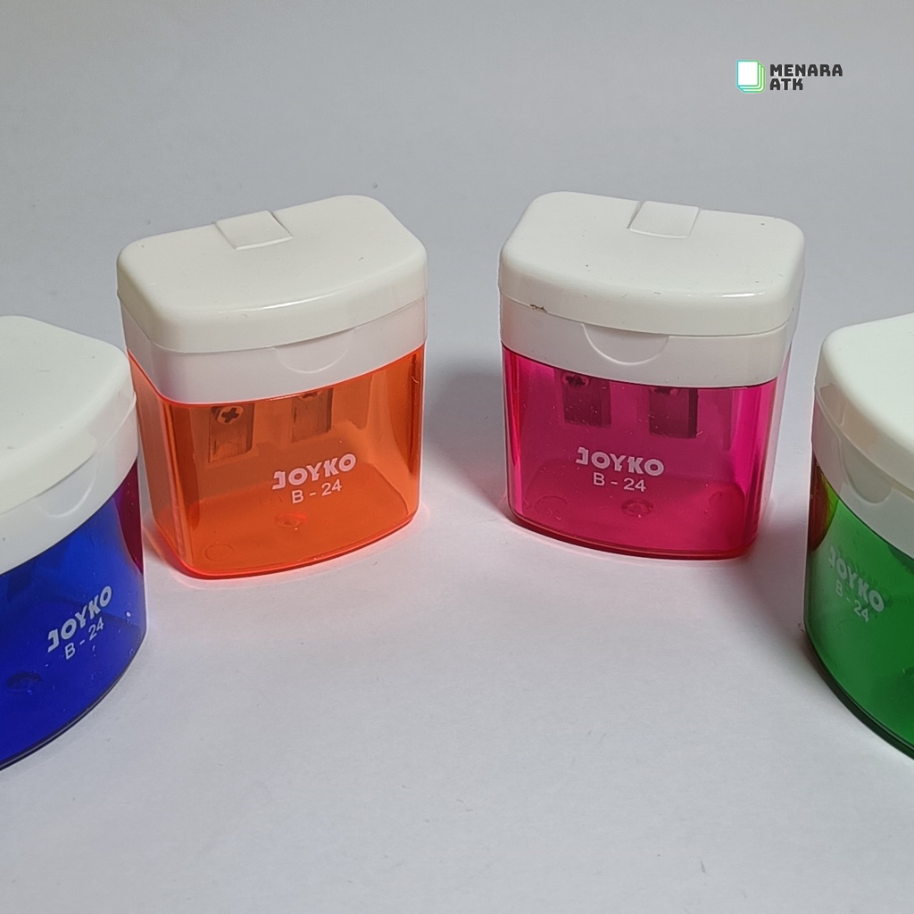 

Joyko B-24 Sharpener Tong 2 Lubang Warna Warni (12PCS)