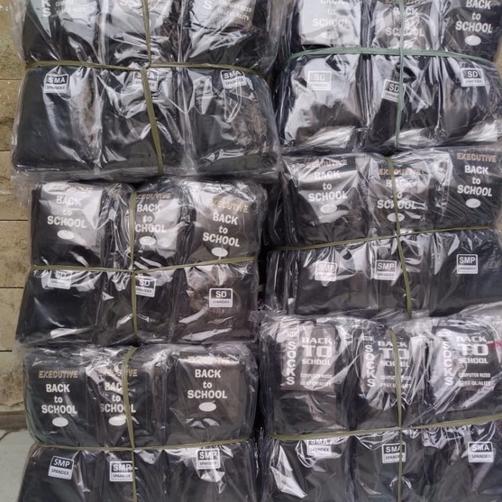 1 LUSIN KAOS KAKI ANAK SEKOLAH SD SMP SMA HITAM POLOS