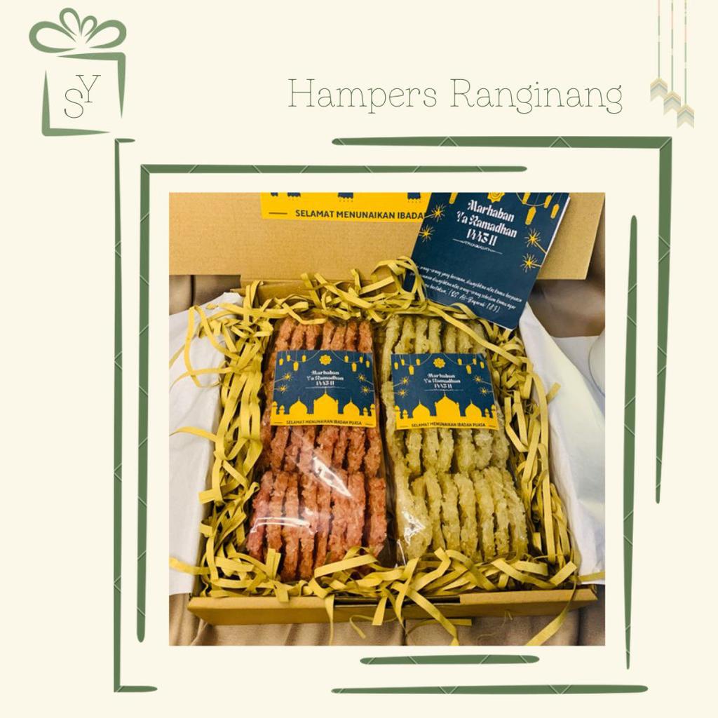 HAMPERS SNACK BOX  / PARCEL IDUL FITRI (RAMADHAN) /  parcel ranginang rengginang mentah murah / hadiah mertua / hadiah lebaran / rengginang / ranginang / rangginang