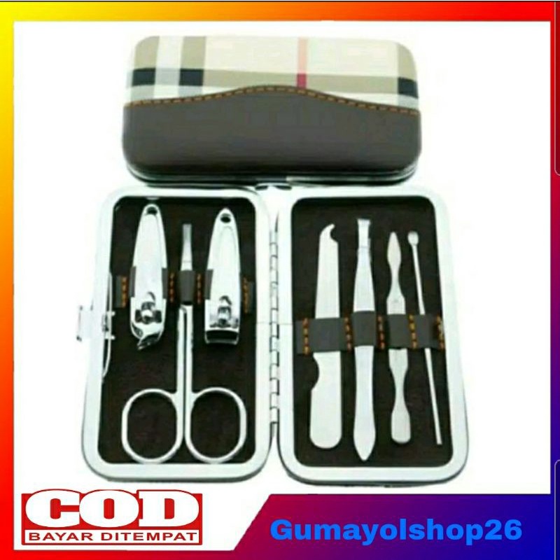 Nail Art Set Manicure Pedicure / Gunting Kuku Set 7Pcs