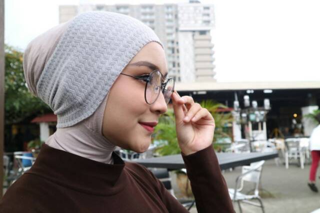 Bandana rajut anti pusing / bandana rajut daleman kerudung wanita