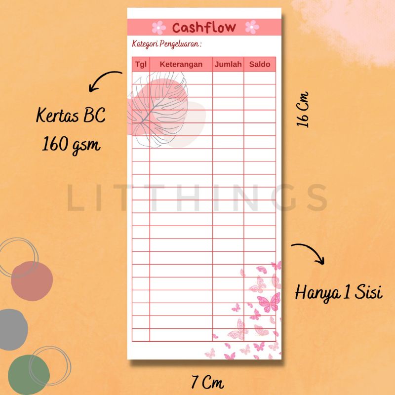 

Cashflow Catatan Pengeluaran (Hanya Kertas Biasa)