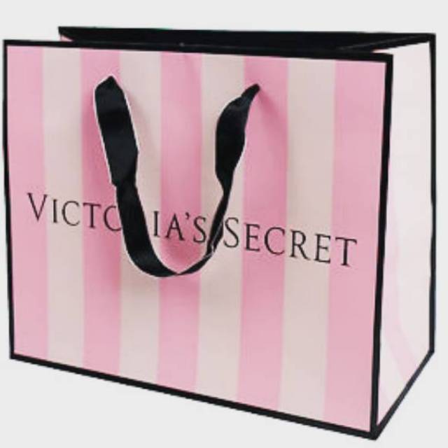 ON SALE!❤VICTORIA'S SECRET VS PAPER BAG SIZE L PROMO SUPER MURAH LEBAY KANTONG KERTAS BESAR SERBAGUNA PINK MUDA GARIS-GARIS BESTSELLER KERTAS KADO ULANG TAHUN VALENTINE ANNIVERSARY SESERAHAN SANJIT CANTIK MEWAH MERAH MUDA GOODIE BAG TISSUE