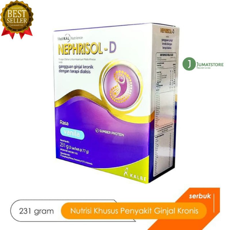 

NEPHRISOL-D / SUSU / VANILA / OBAT GINJAL / SUSU BUBUK / SUPLEMEN / VITAMIN / SUSU SEHAT