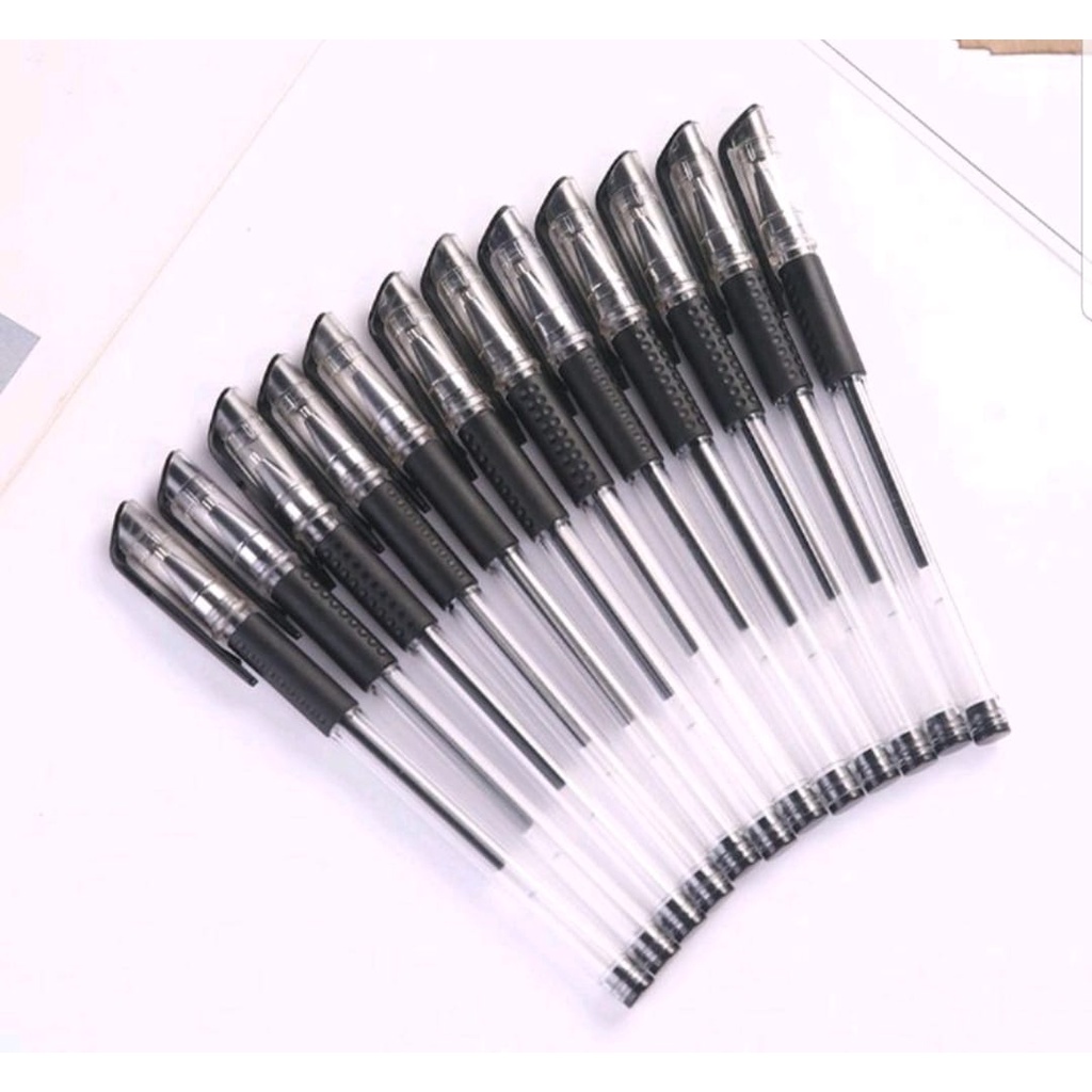 

PENA GEL 0.5MM PULPEN GEL PENA MURAH PENA IMPOR BAALPOINT WARNA HITAM