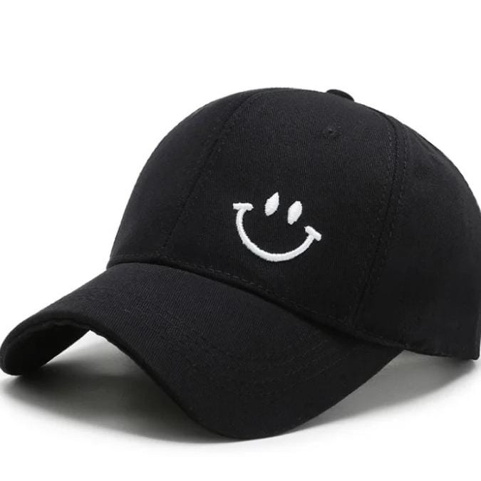 Topi Baseball dewasa Bordir Smile