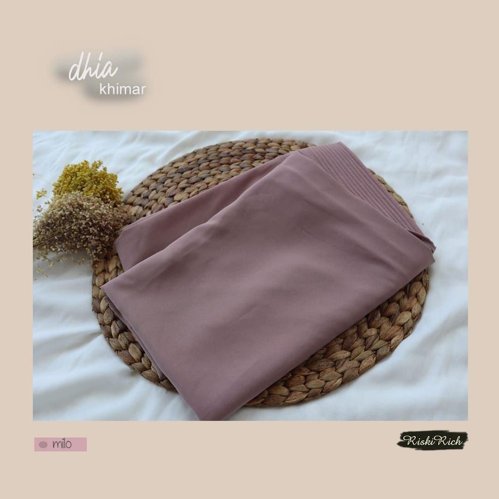 DHIA Khimar Instan Syari Lancip By Riskirich-Milo