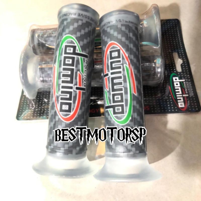 Handgrip Handfat Carbon Domino Untuk Universal- Semua Motor