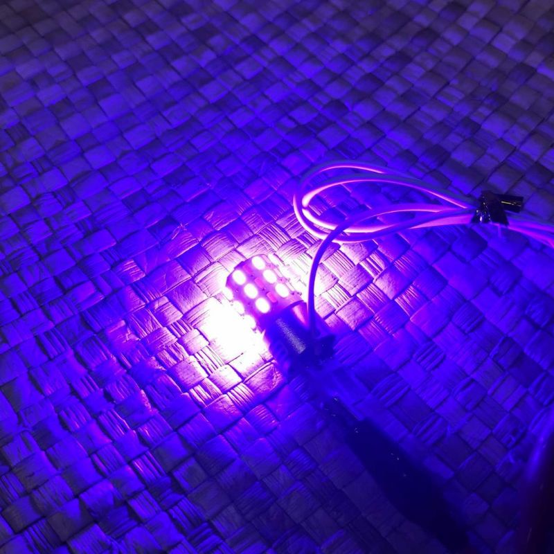 lampu LED super terang senja + sein luminos dua warna 2 warna t10 untuk motor