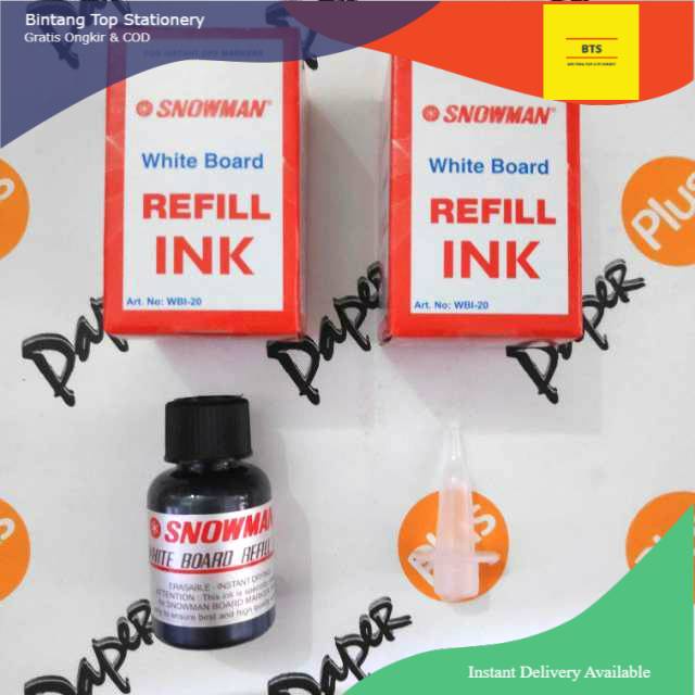 

[BTS] Refill Tinta / Isi Tinta Spidol SNOWMAN White Board (ECER)