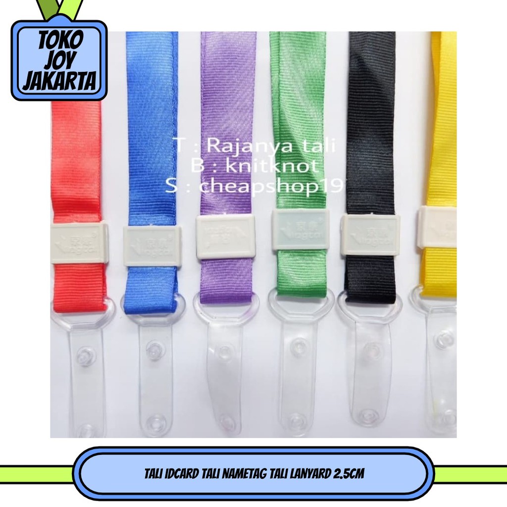 tali idcard tali nametag tali lanyard 2.5cm