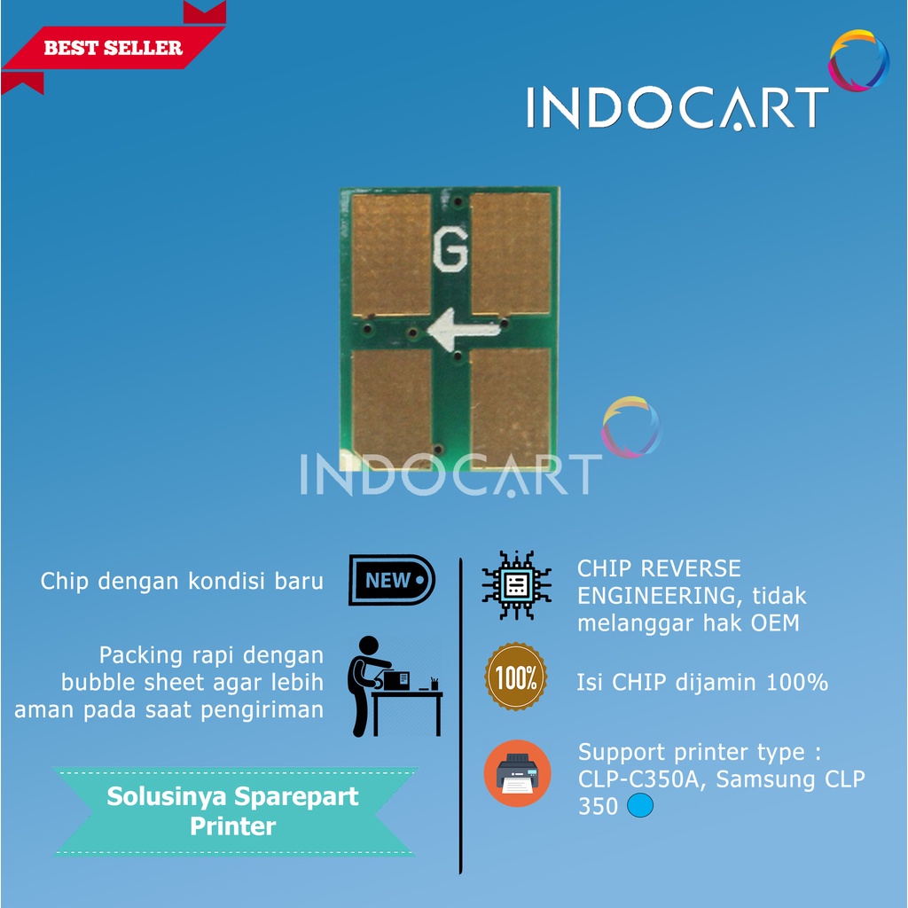 Chip CLP-K350A-C350A-M350A-Y350A-Samsung CLP 350 Toner