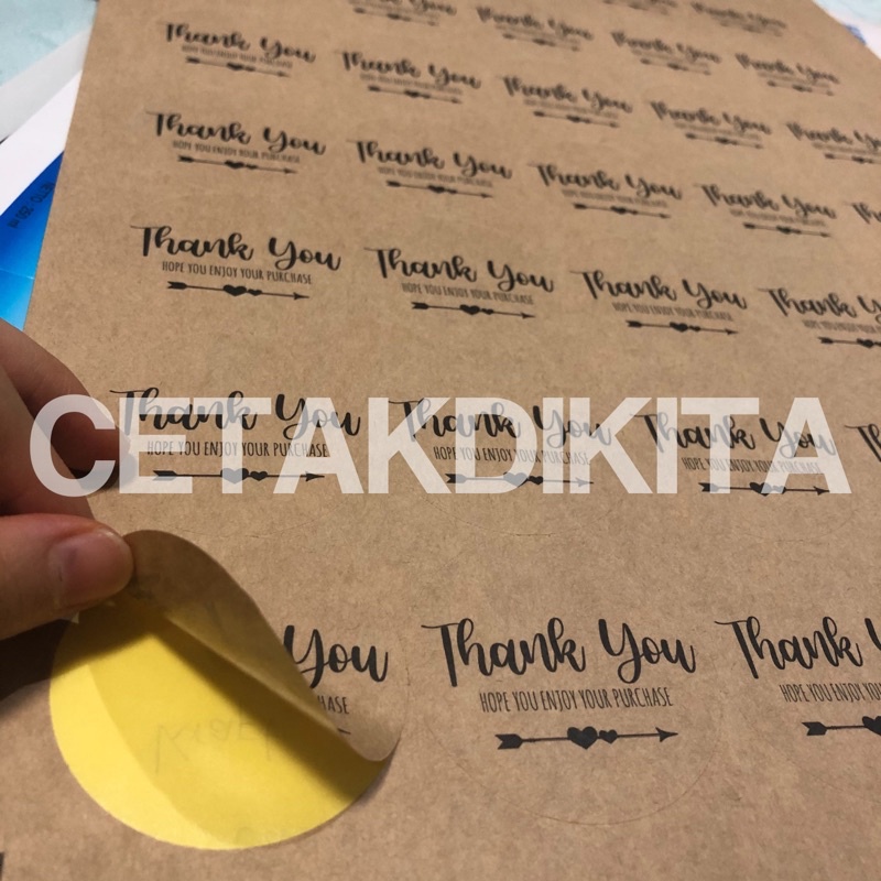 

STICKER KRAFT A4 /CUSTOM/FREE CUTTING