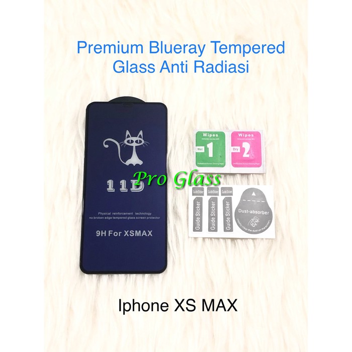 Iphone X / XS / XR / XS MAX Anti BlueRay / Blue Light Radiation Tempered Glass Blueray