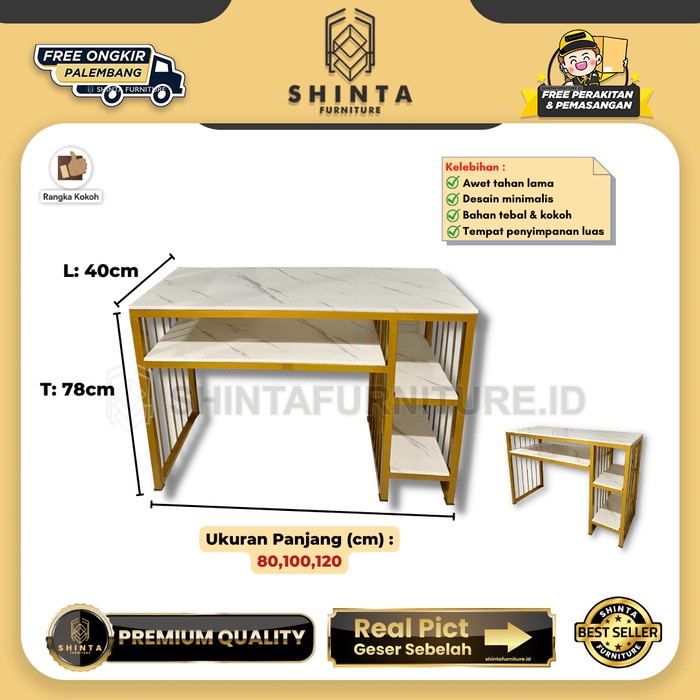 Meja Nail Art Simple / Meja Rias Minimalis / Meja Rias Modern Terbaru