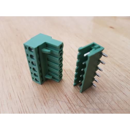 2EDG 5.08 mm 6p tekuk L Green Terminal pin Block Connector screw 5.08mm 6pin 6 pin blok right angle