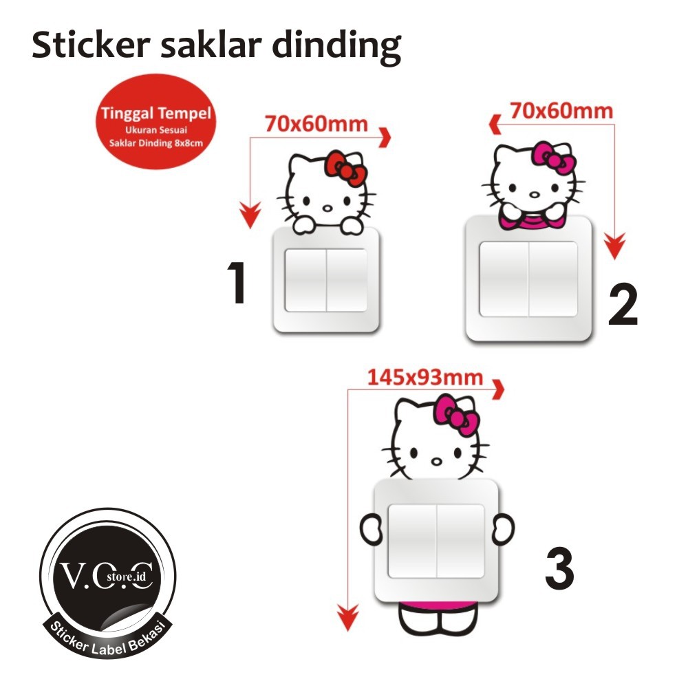 

STIKER SAKLAR KARAKTER HELLOKITY STICKER DINGDING