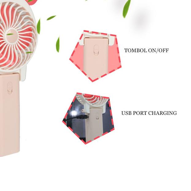 ✼ JIEKAI Kipas Angin Genggam Mini Portable Recharge USB Fan / Kipas angin / mini fan import ۩