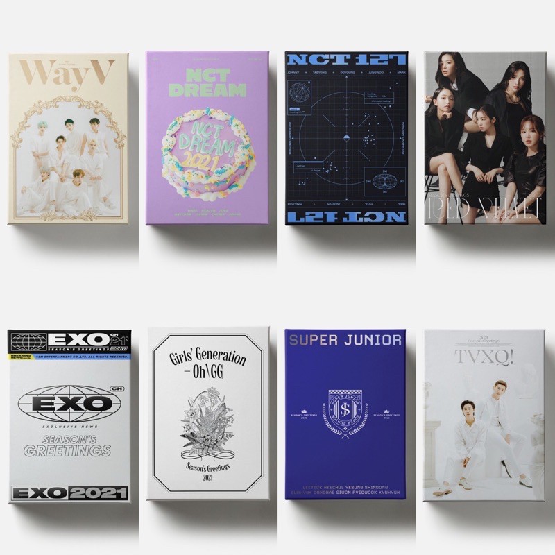 PO OFFICIAL 2021 Season greetings [Way V, NCT Dream,NCT 127, Red Velvet, EXO,SNSD,Super Junior,TVXQ]