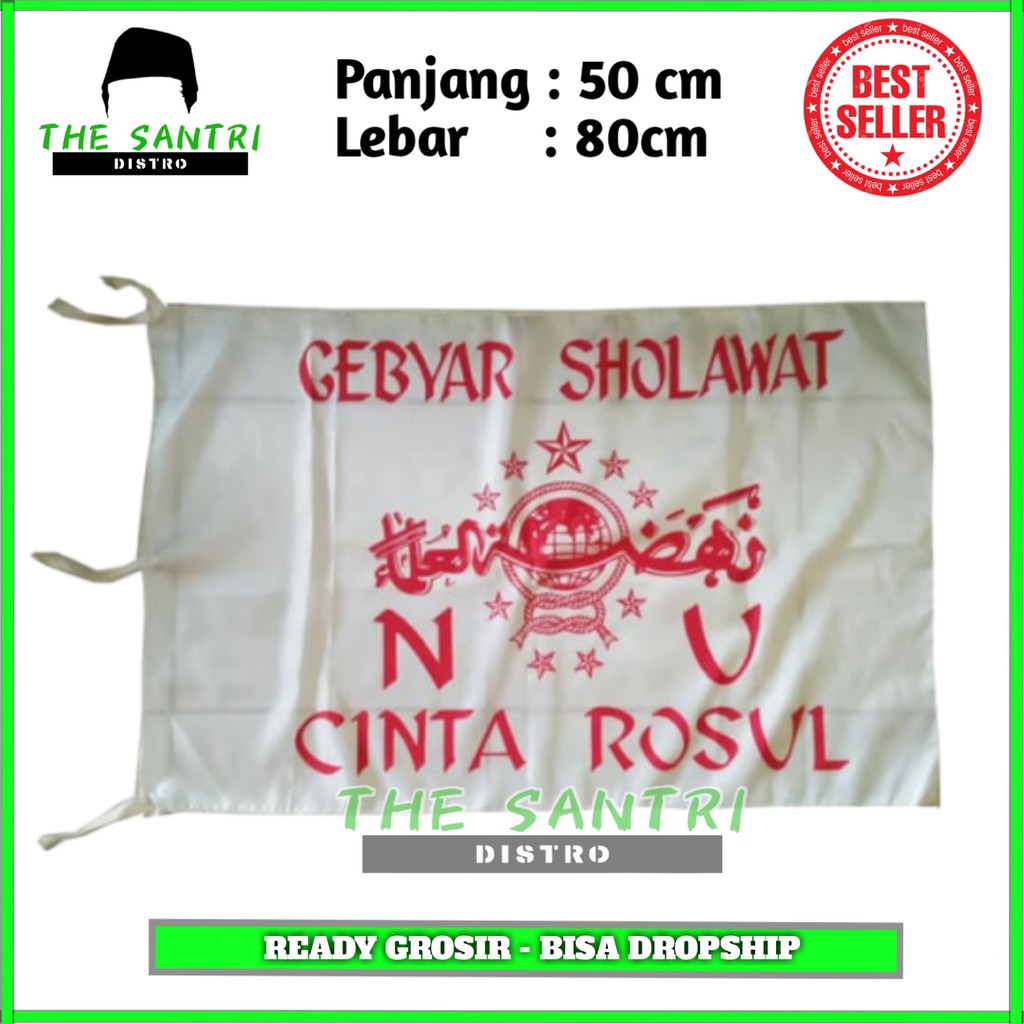 Jual Bendera Gebyar Sholawat Nu Putih Bendera Sholawat Bendera Majelis