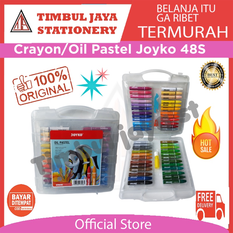 

Joyko Titi crayon krayon oil pastel 48 warna Crayon anak Krayon Joyko