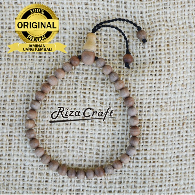 Gelang Tasbih Tangan Muslim Kayu Dewandaru ASLI ORIGINAL 33 Butir Coklat Etnik Unik Pria Wanita by R